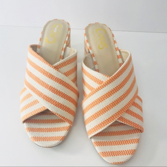 NWT Sam Edelman Stevie Striped Fabric Sandals - Picture 2 of 3